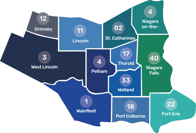 NIA member map